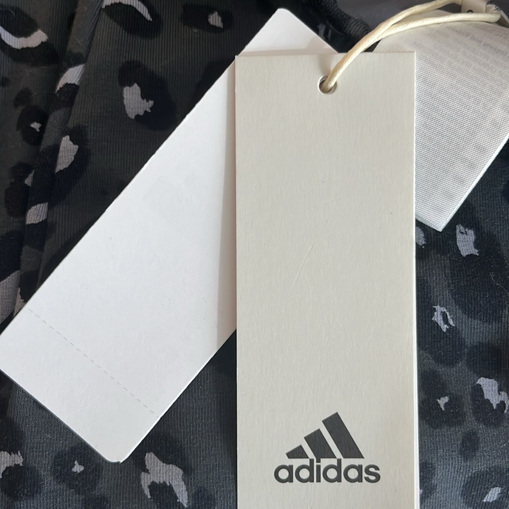 NWT ADIDAS LEOPARD PRINT LEGGINGS - Picture 10 of 13